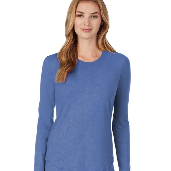 Cuddl duds blue long sleeve tee so soft size small excellent condition - Picture 1 of 4